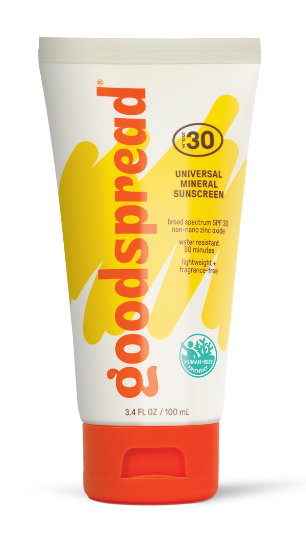 Goodspread Mineral Sunscreen SPF 30 reef-safe zinc oxide fragrance-free
